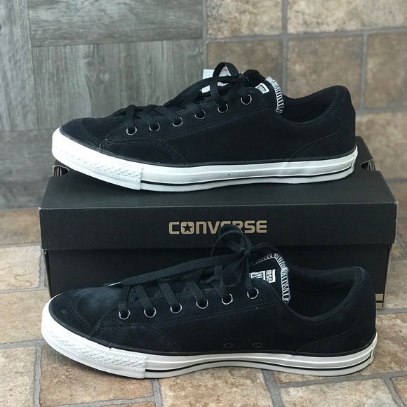 NWT Converse CT LS OX Black Suede M AUTHENTIC - Picture 4 of 6